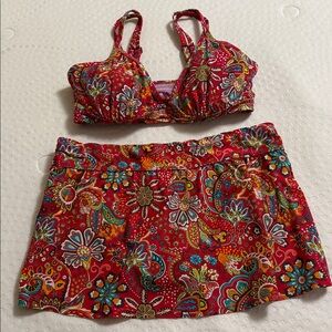 Athleta Swim Top and Skirt